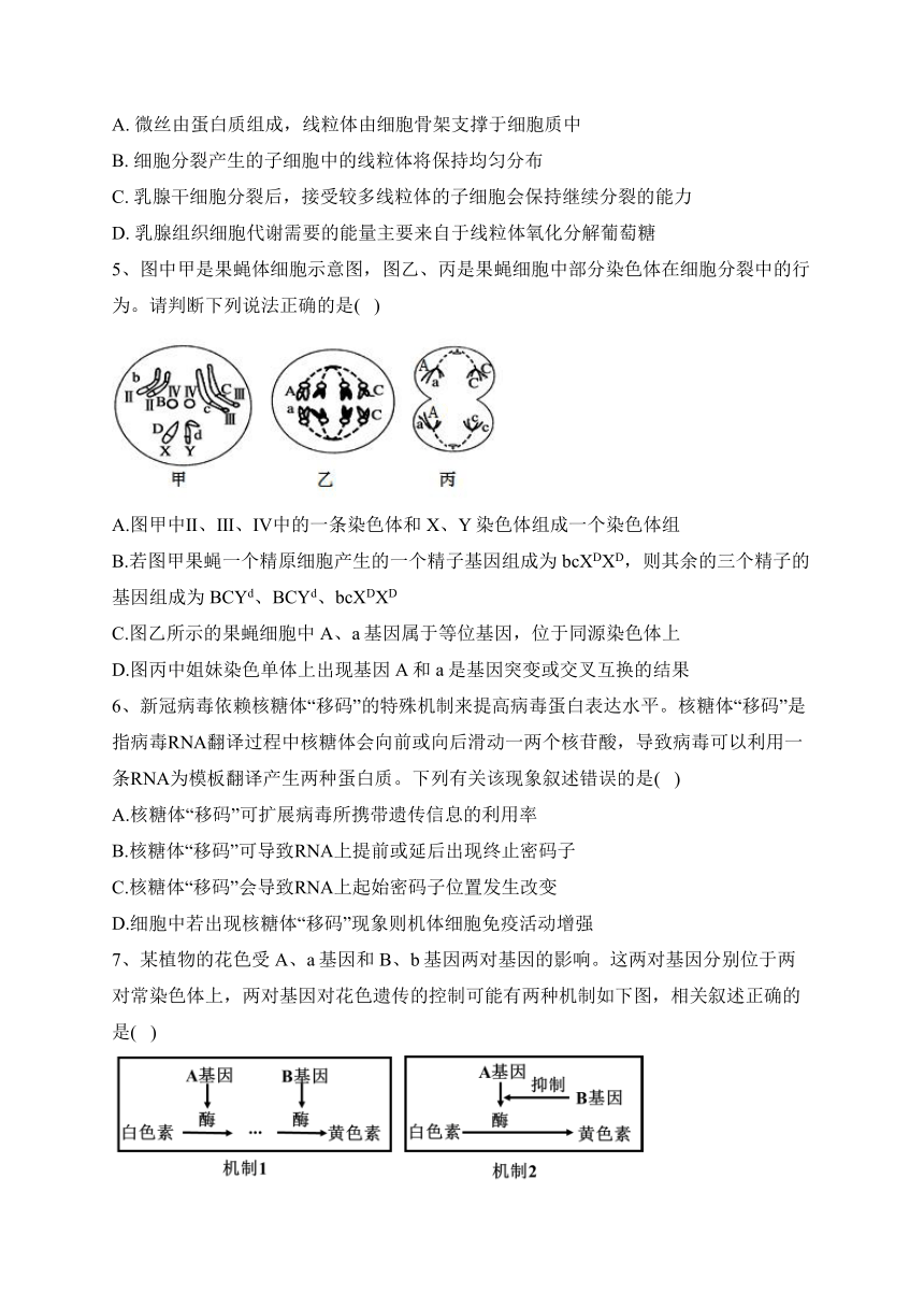 2023届新高考生物金榜猜题卷 【河北专版】（含答案）