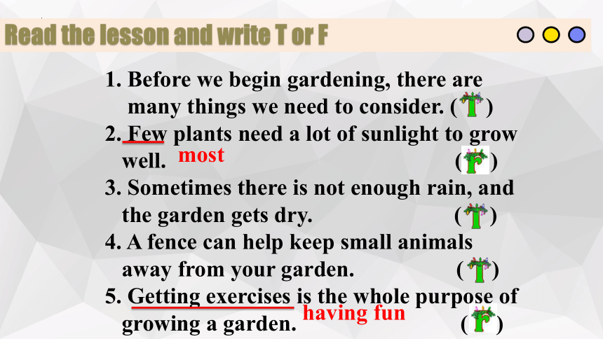 Lesson10 Make Your Gerden Grow 课件 (共17张PPT)