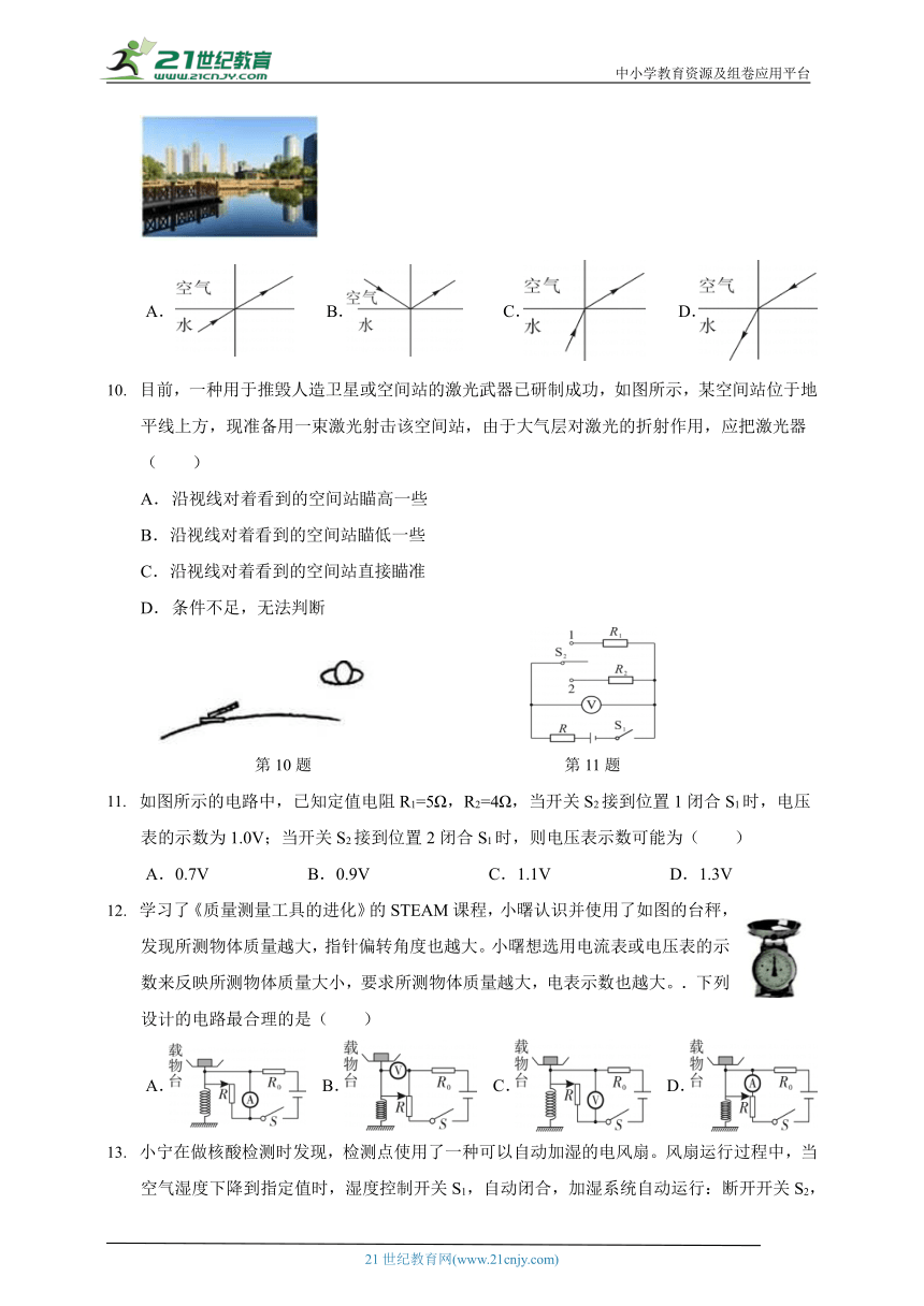 2023-2024学年华师大版八年级下学业水平期中质量检测  科学试卷Ⅲ