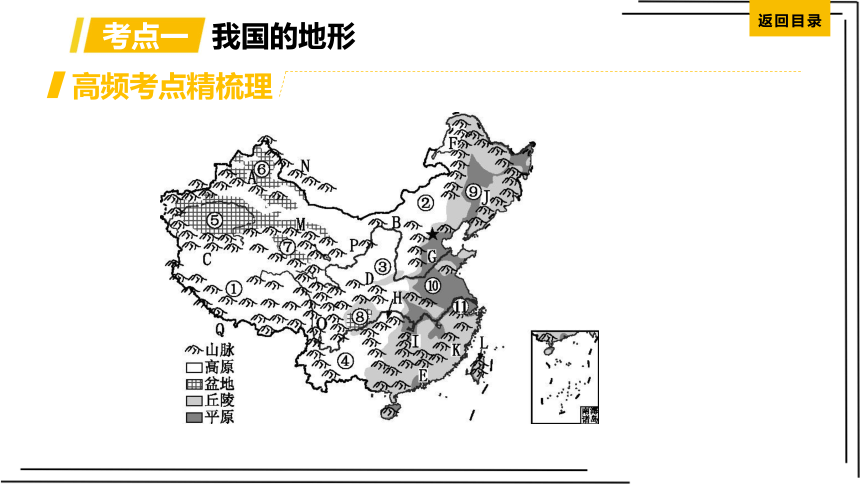【人教版2023中考地理一轮复习 考点梳理过关练】第14课时 中国的地形（课件，共38张PPT）