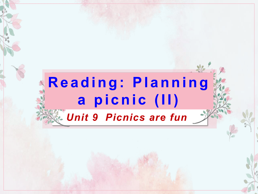 Unit 9 Picnics are fun period2课件 (共21张PPT)