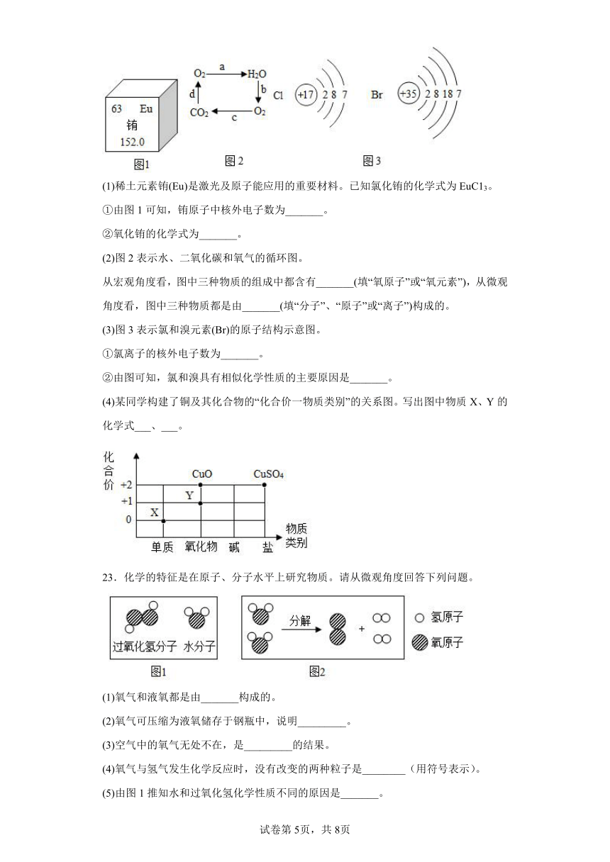 山东省淄博市周村区2022-2023学年八年级上学期期末化学试题（含答案）