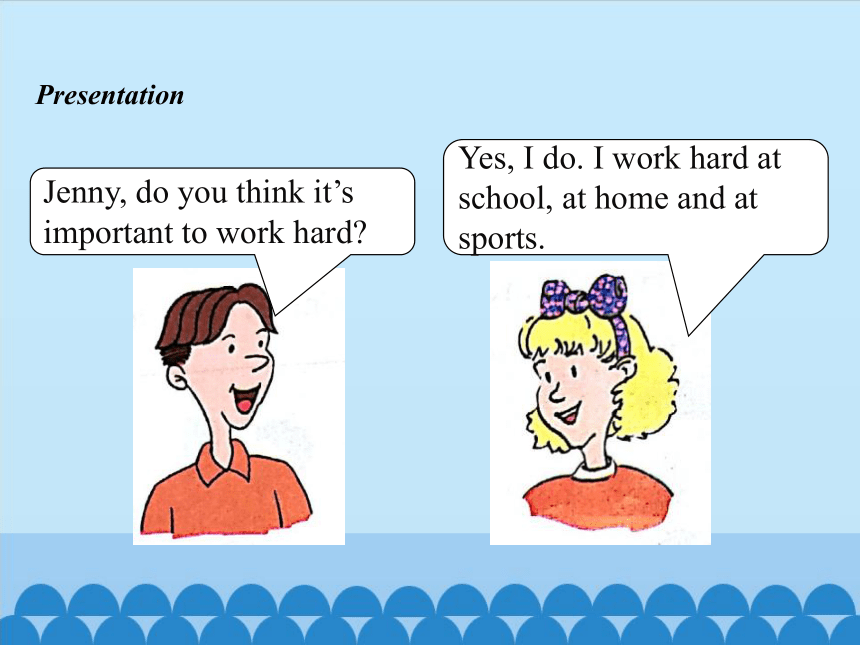 Unit 2 Lesson11 Work hard!  课件 (共19张PPT)