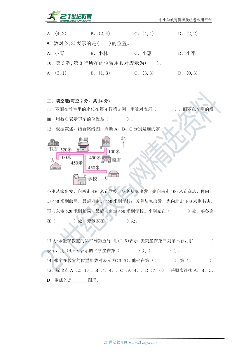 2020-2021学年度人教版小学数学五年级上册第二单元检测试卷（含答案）