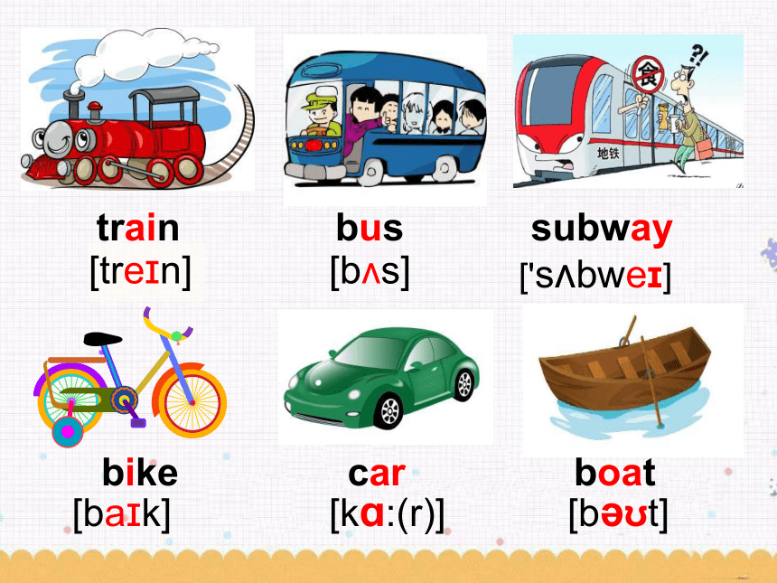 人教版七年级下册 Unit3 How do you get to school？ SectionA 1a-1c 课件(共18张PPT)