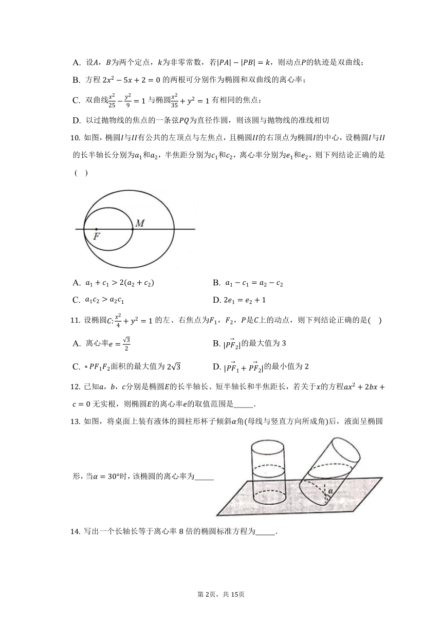 3.1.2课时1：椭圆的简单几何性质- 2022-2023学年高二数学人教A版（2019）选择性必修一同步练习（含答案）