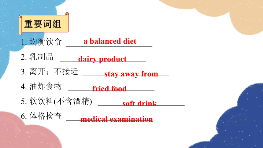 Unit 6 Healthy diet 第1课时 Vocabulary课件(共42张PPT)