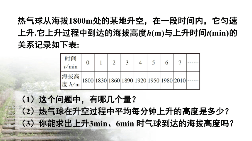 19.1.1：变量与函数 课件  2020-2021学年人教版八年级数学下册（共25张）