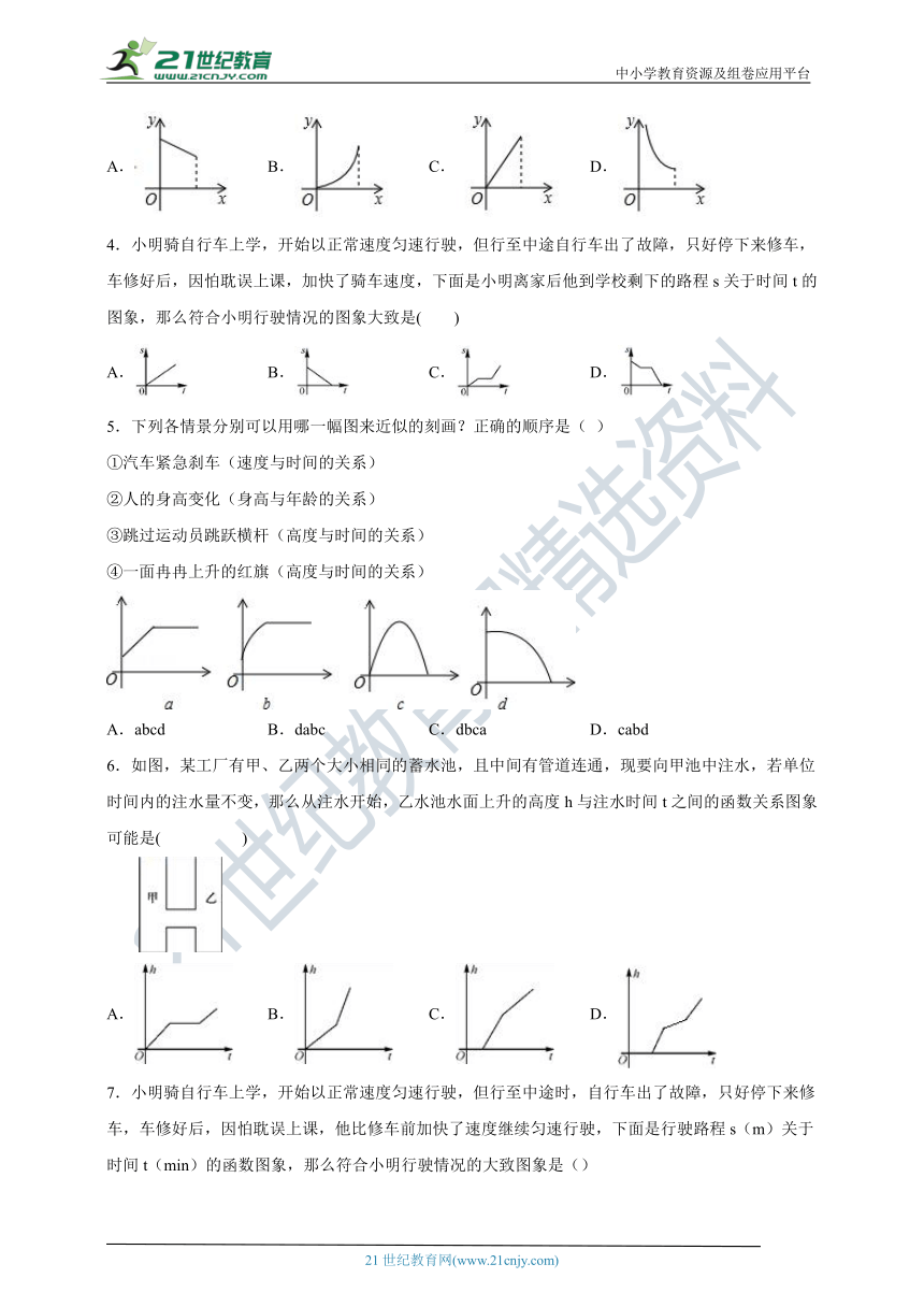 第三章 变量之间的关系  单元测试  培优卷（含解析）