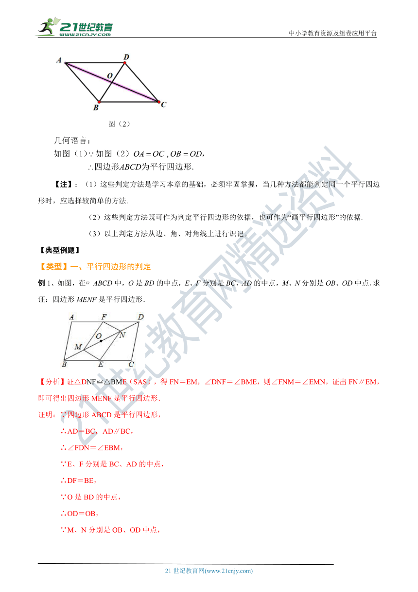 18.1.2 平行四边形的判定(基础讲解)（含解析）