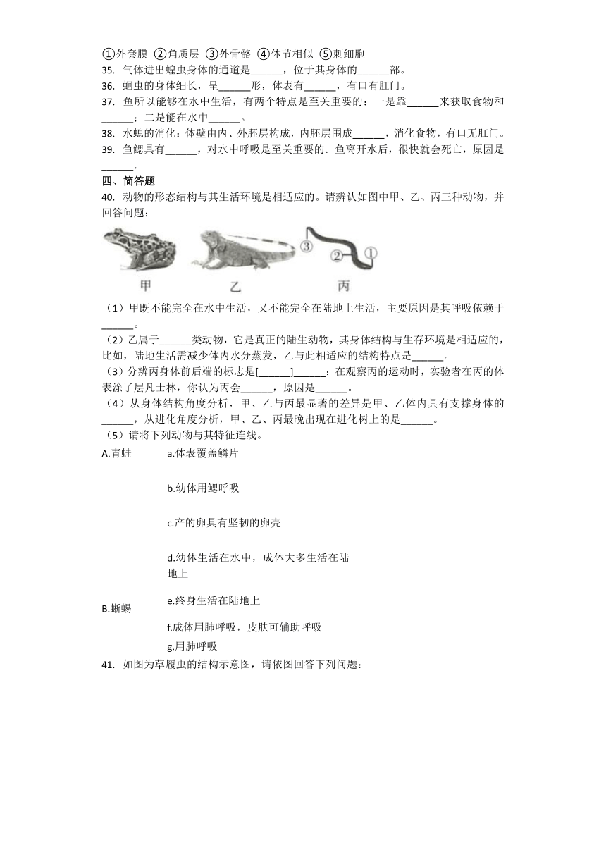 生物北师大版八年级下册 第二十二章 物种的多样性 章节习题（word版含解析）