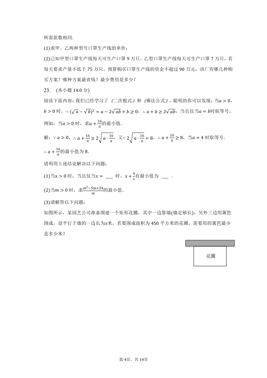 2022-2023学年安徽省合肥市重点大学附中七年级（下）期中数学试卷（含解析）