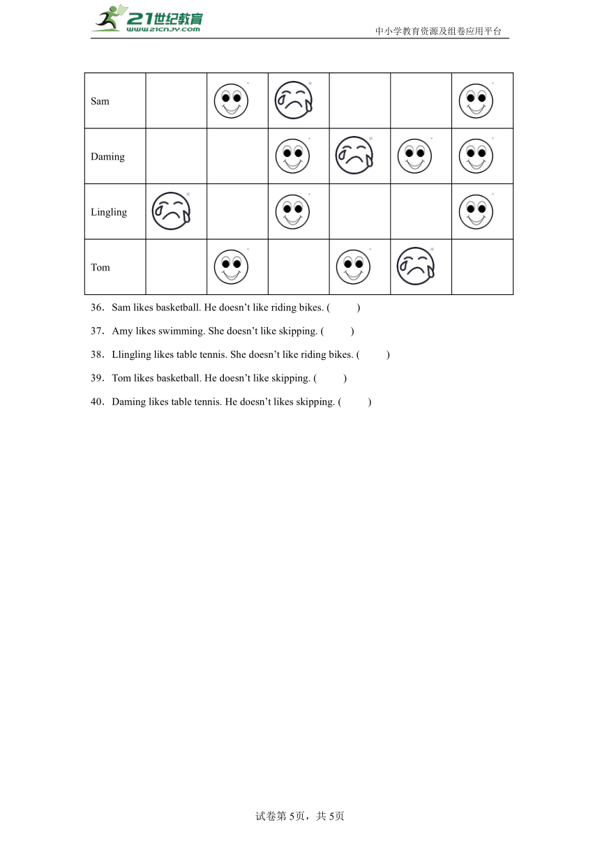 Module1-3常考易错检测卷-小学英语三年级下册外研版（三起）（含答案）