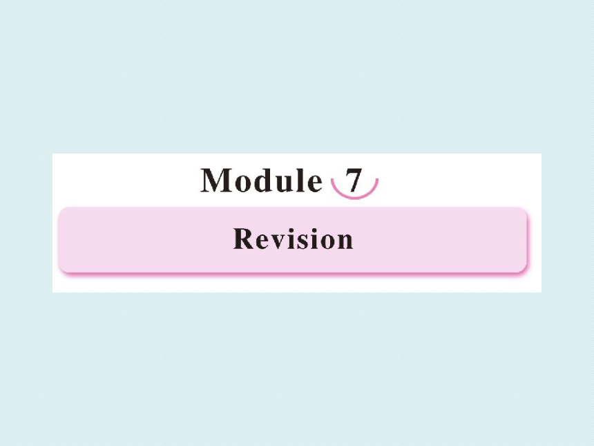 外研版 选修七 Module7 Revision 知识点（共25张ppt）