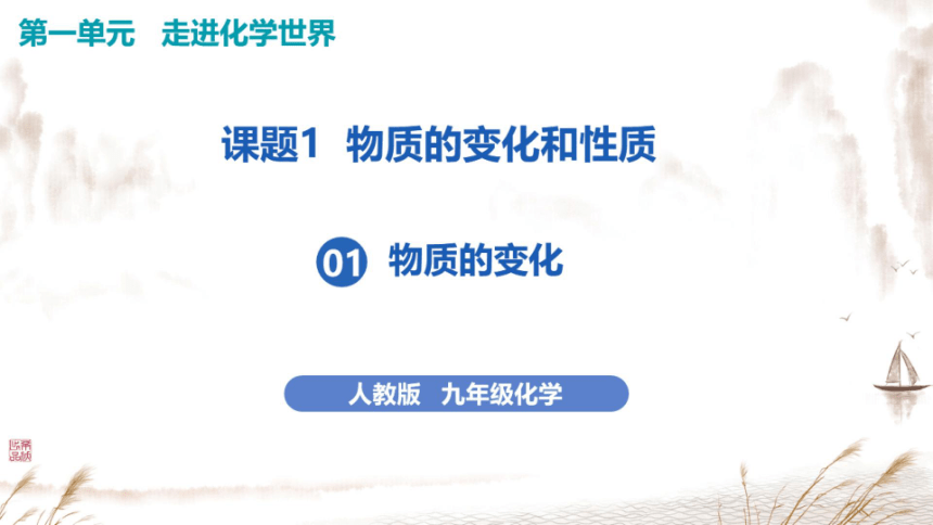 人教版化学九年级上册 第一单元 课题1 物质的变化和性质（一）（希沃版＋图片版课件18页 仅供希沃白板使用）