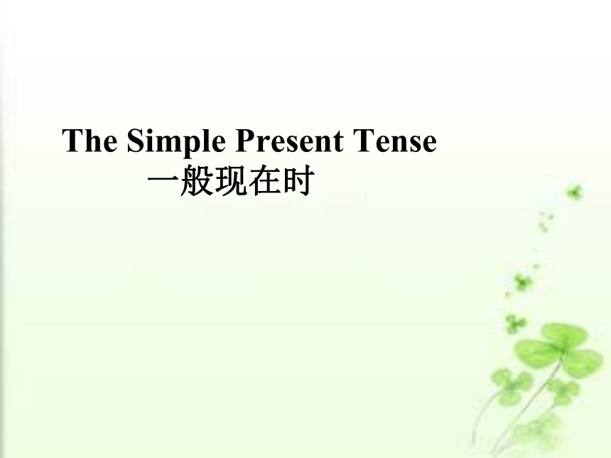 2021--2022学年北师大版英语七年级上册期末专题复习：一般现在时课件(共26张PPT)