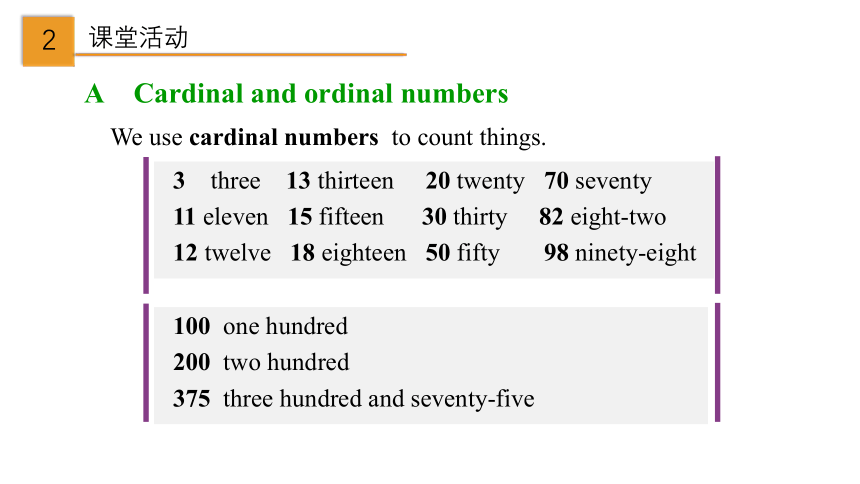 2.3 Unit 2 Numbers Grammar（课件）