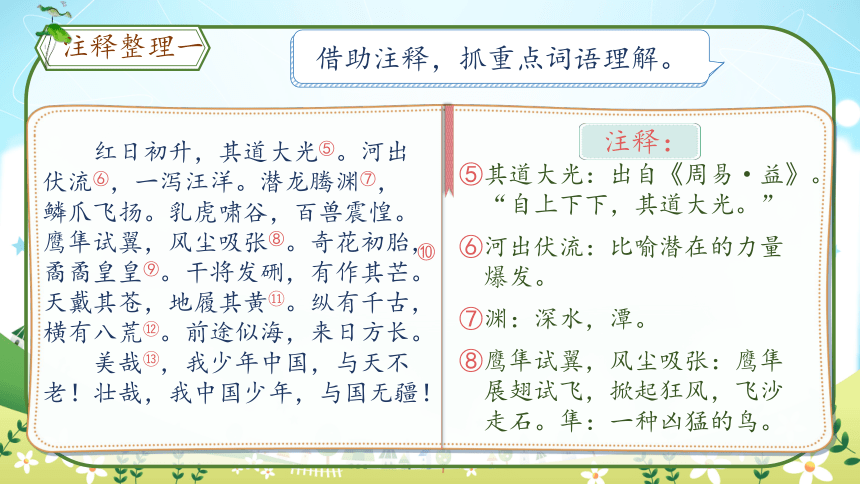 13《少年中国说（节选）》第二课时课件(共42张PPT)