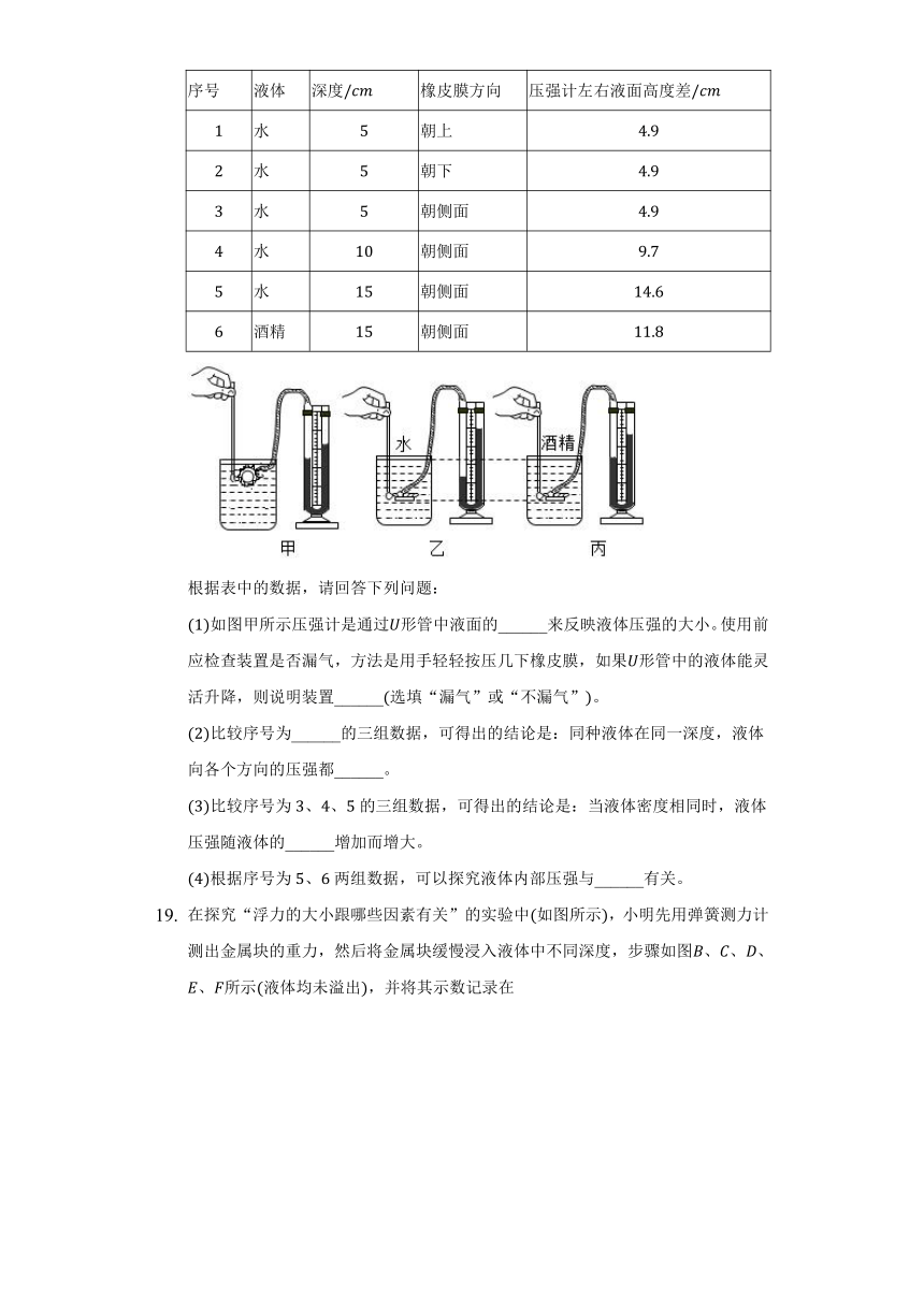 山东省济宁市汶上县南站中学2021-2022学年八年级下学期期末模拟物理试题(word版含答案)