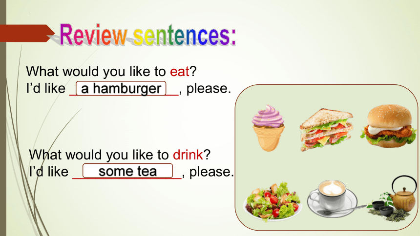 Unit 3 What would you like? 复习 课件(共18张PPT)