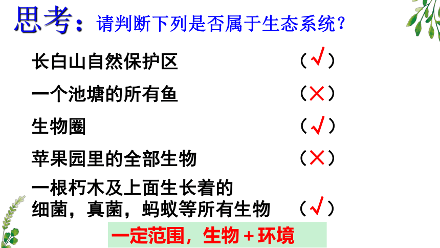 人教版2022年1.2.2  生物与环境组成生态系统 （共2课时，28页）