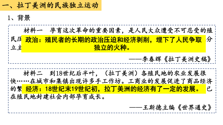 高中历史统编版必修中外历史纲要下第13课 亚非拉民族独立运动 课件（21张）