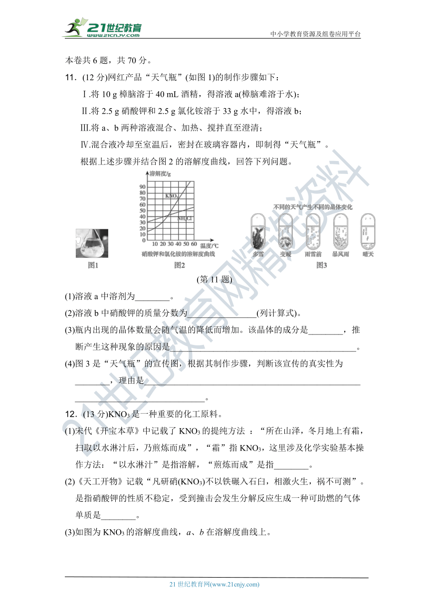 人教版九年级化学下册 名校优选精练 第九单元达标测试卷（含答案及解析）