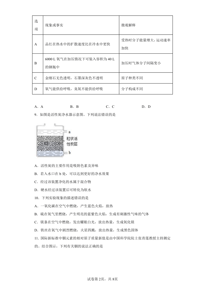 四川省成都市邛崃市2022-2023学年九年级上学期期末化学试题（含答案）