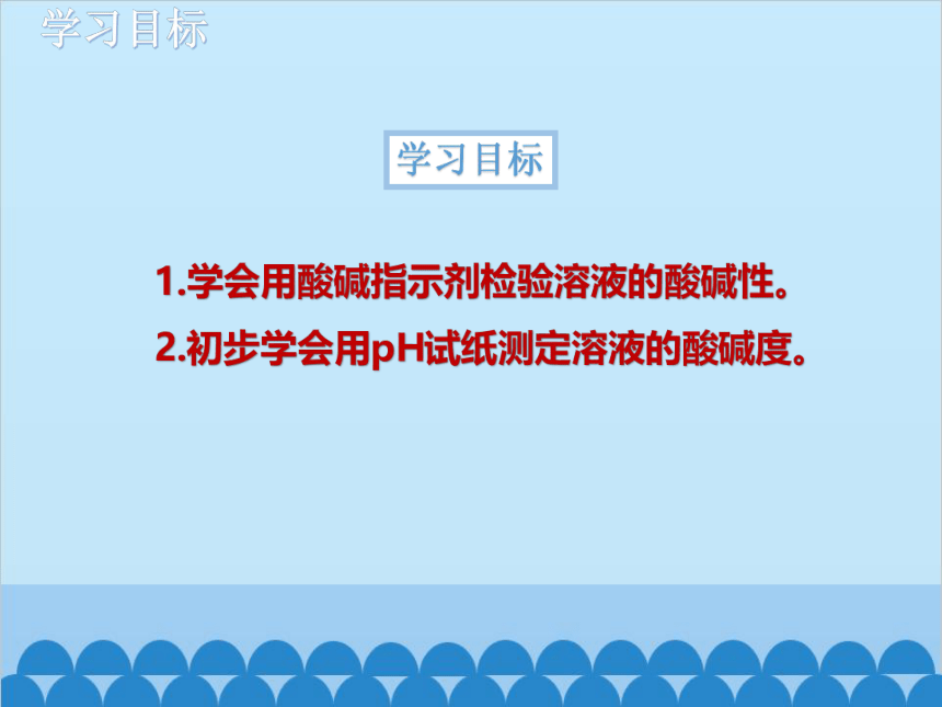 人教版化学九年级下册 第十单元实验活动7 溶液酸碱性的检验课件(共19张PPT)