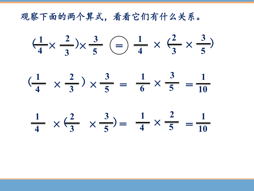 人教版六年级上册数学1.5  整数乘法运算定律推广到分数课件（18张PPT)