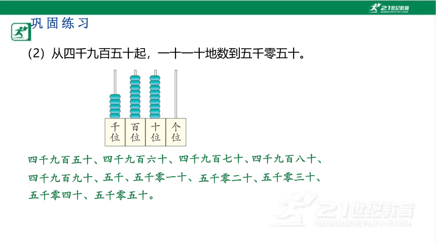 人教版（2023春）数学二年级下册7.4 10000以内数的认识课件（共26张PPT)