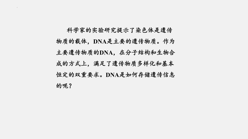 2021-2022学年高一生物浙科版（2019）必修2 第三章第二节遗传信息编码在DNA分子上（课件）（25张ppt）