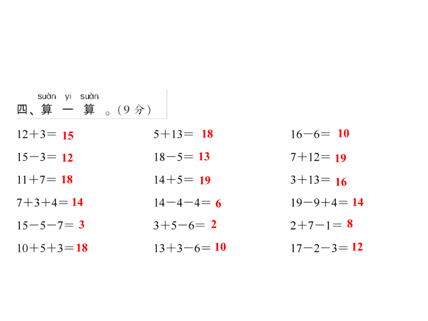 青岛版数学一上海鸥回来了---11-20各数的认识测试卷习题课件（13张）