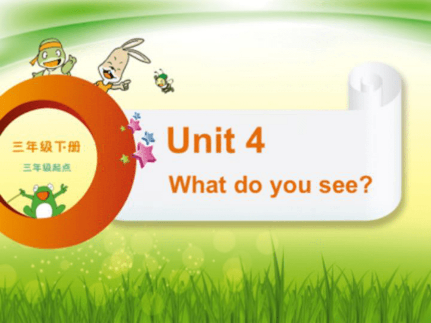 三年级下册英语课件-Unit4 What do you see 辽师大版（三起）(共18张PPT)