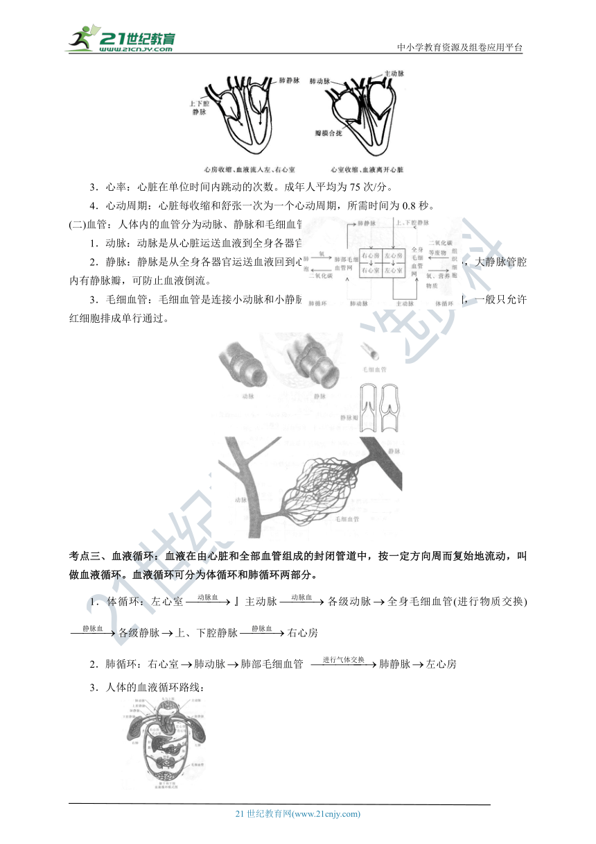 4.3体内物质的运输 同步学案（含解析）