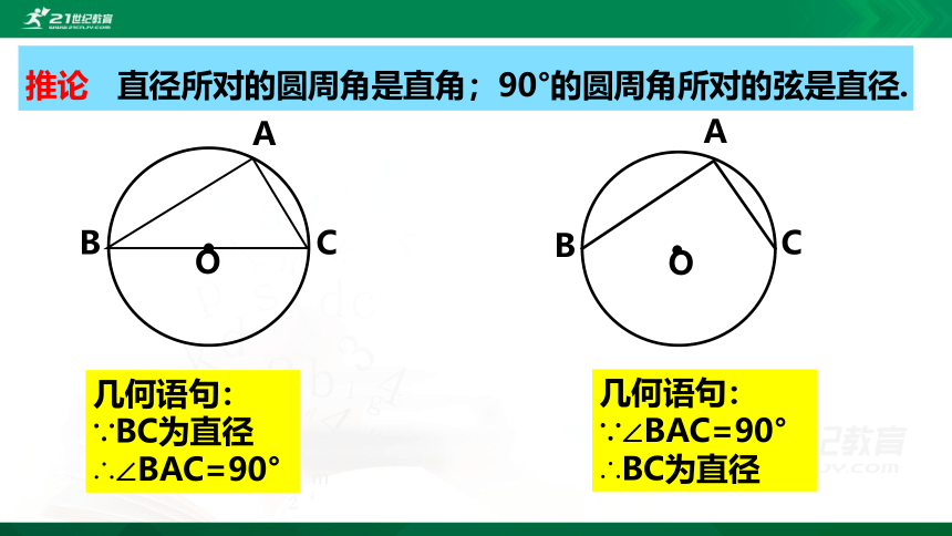 3.4.2 圆周角和圆心角的关系 课件（共22张PPT）