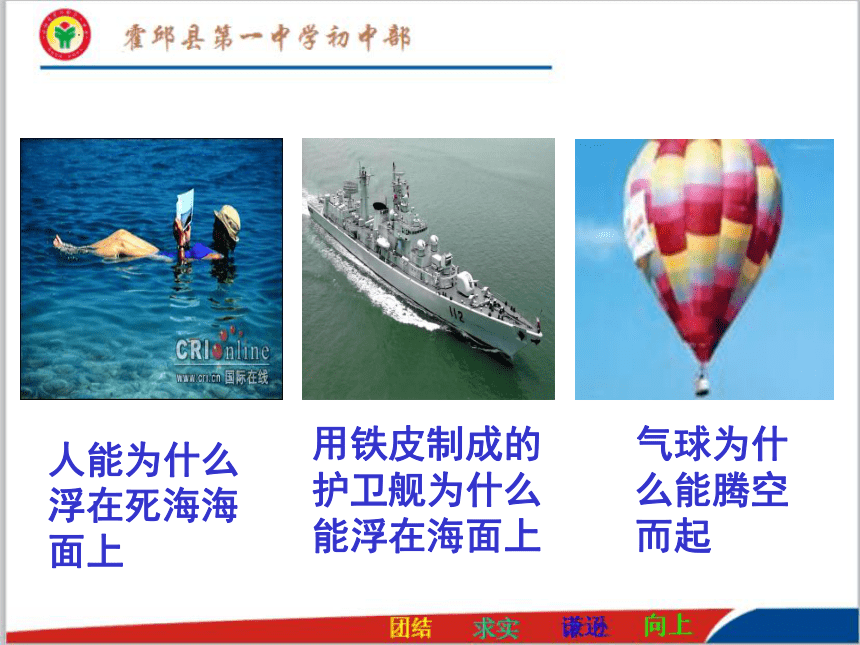 9.1认识浮力课件2021-2022学年沪粤版物理八年级下册(共22张PPT)