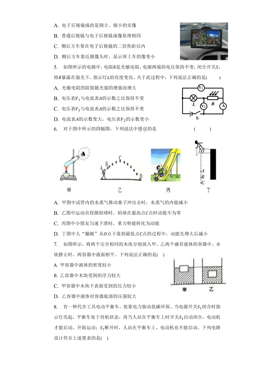 2023年湖北省黄冈市中考物理模拟试题（无答案）