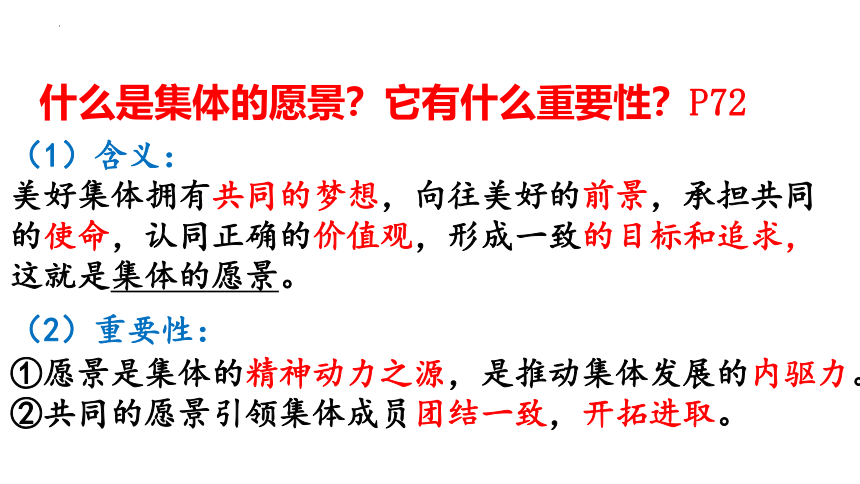 8.1 憧憬美好集体 课件(共18张PPT)-2023-2024学年统编版道德与法治七年级下册