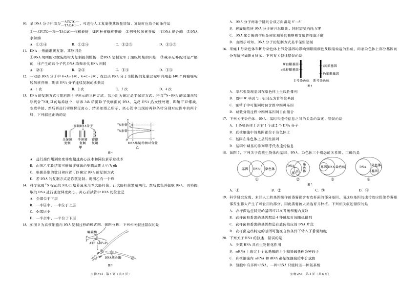 云南省镇雄县第四高中2020-2021学年高一下学期6月第二次月考生物试题 PDF版含解析