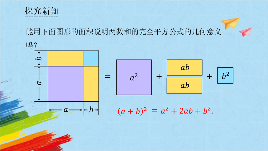 人教版八年级数学上册14.2.2《完全平方公式》第1课时  课件（共36张PPT）