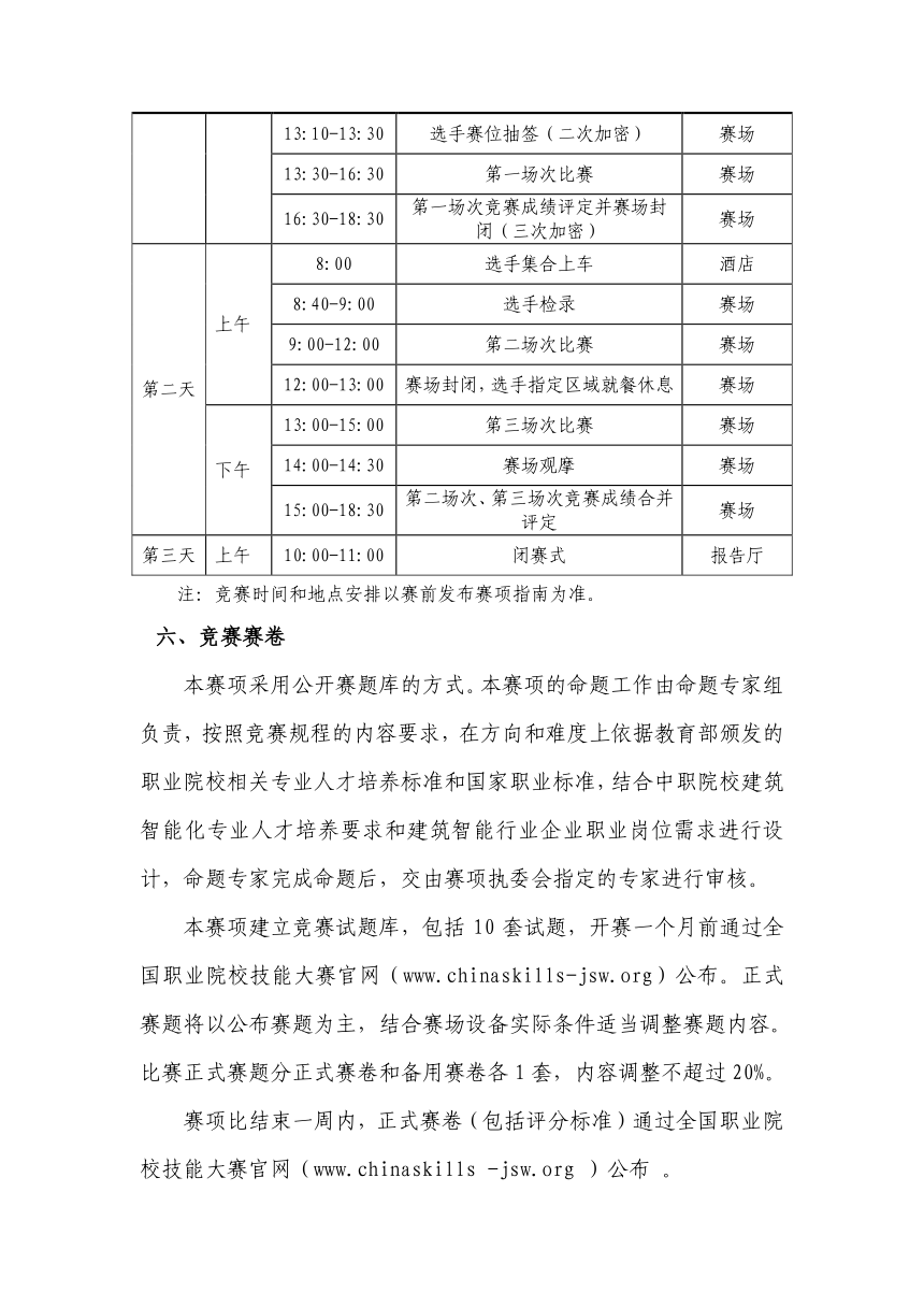 【ZZ-2021006】2021年全国职业院校技能大赛中职组建筑智能化系统安装与调试赛项规程（PDF版，6月8日更新）