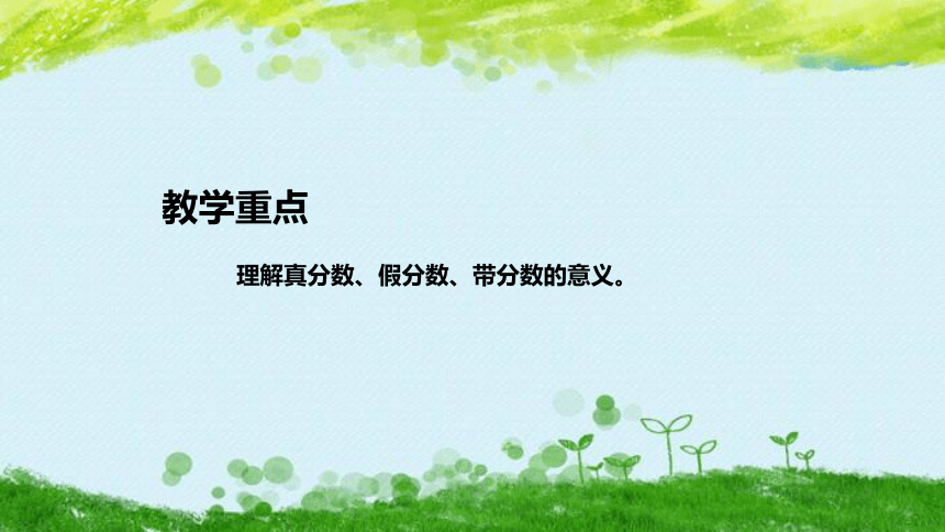 苏教版数学五年级下册《真分数、假分数和带分数》说课稿（附反思、板书）课件(共38张PPT)