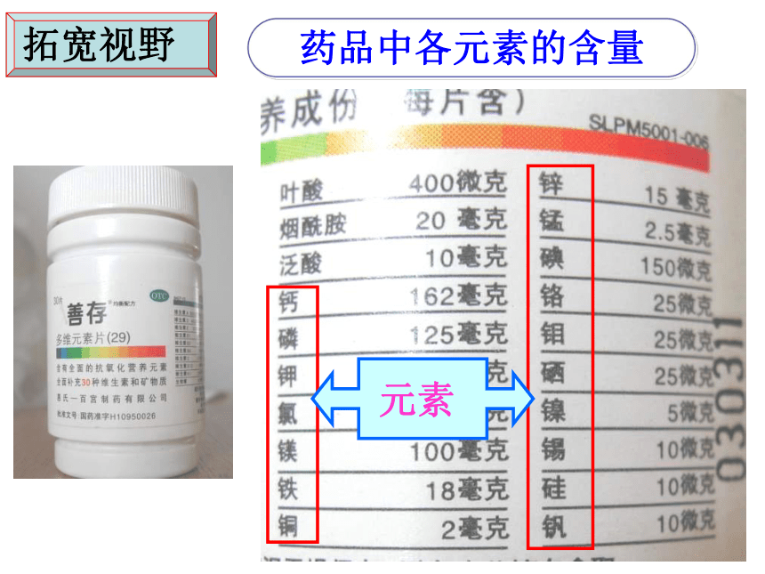 鲁教版  九年级上册化学  2.4元  素( 共43张PPT)