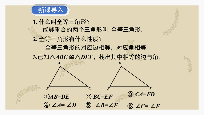 4.3.1探索三角形全等的条件 利用“边边边”判定三角形全等 课件(共31张PPT) 2022—2023学年北师大版数学七年级下册