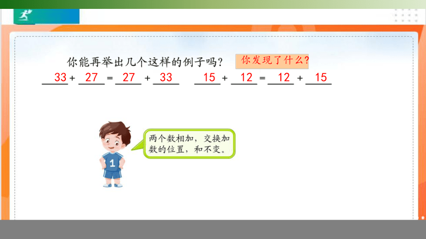 人教版四年级数学下册 3.1 加法交换定律 课件(共11张PPT)