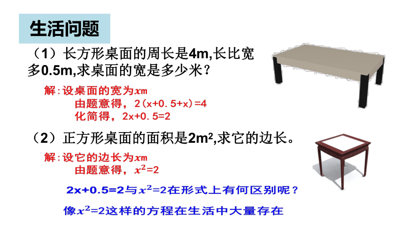 苏科版数学九年级上册1.1一元二次方程课件(共21张PPT)