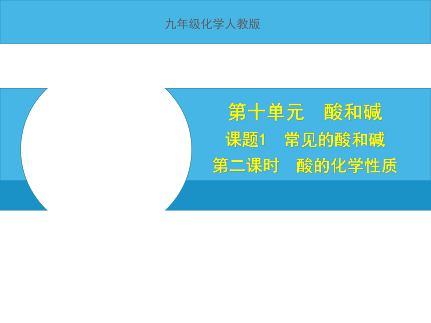 2021-2022学年度人教版九年级化学下册课件 10.1.2 酸的化学性质(共12张PPT内嵌视频)