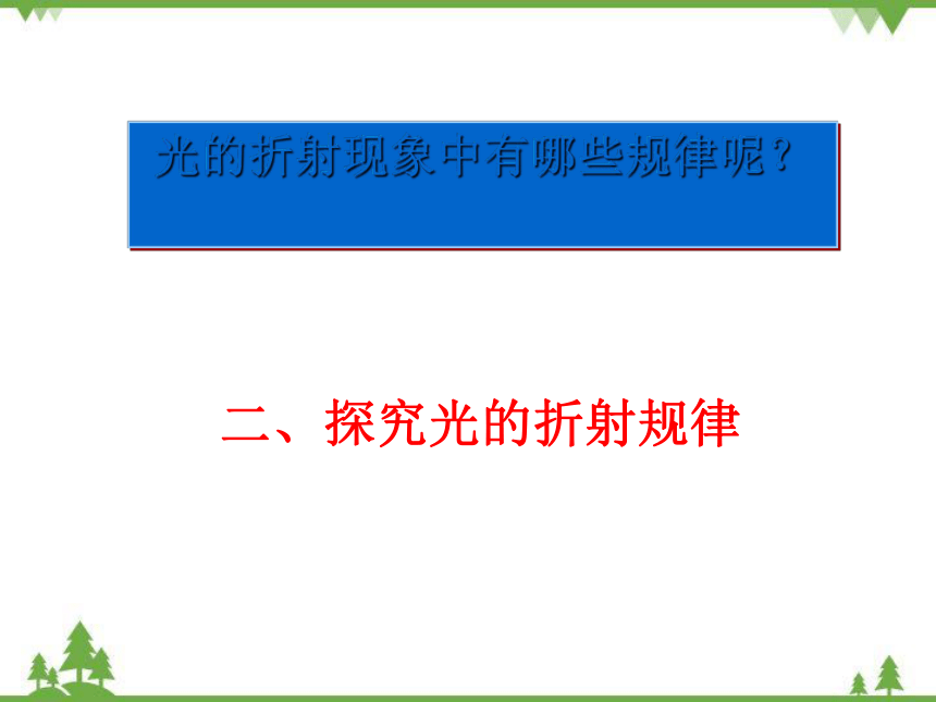 沪科版八年级物理上册 第4章 第3节 光的折射 课件 (共30张PPT)