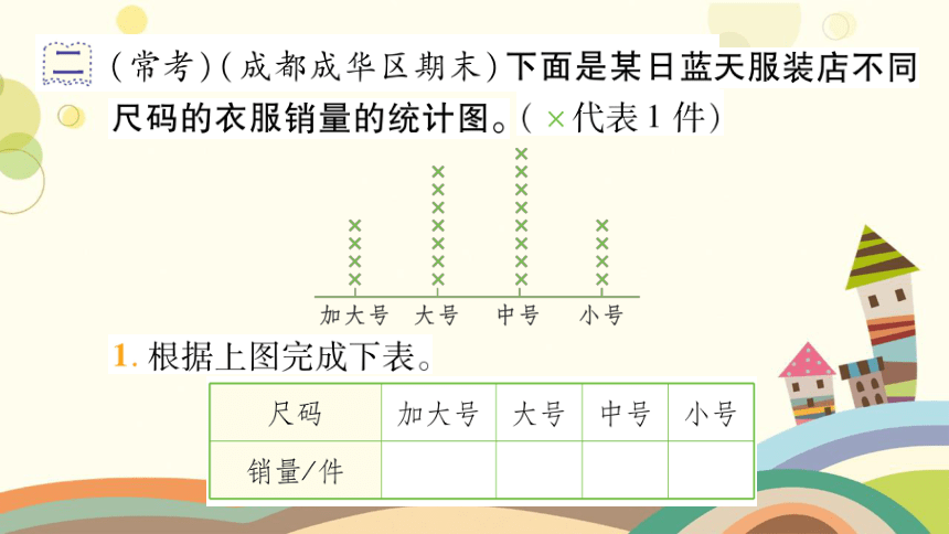 北师大版数学三年级下册 7 数据的整理和表示 整理与复习-课件(共12张PPT)